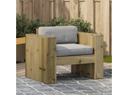 Vidaxl Sofá De Jardim 79x60x62 Cm Madeira De Pinho Impregnada