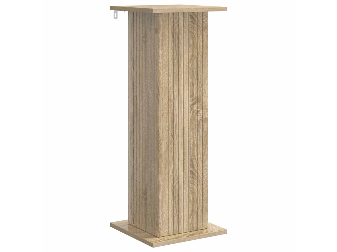 Conjunto 1 Suporte Moderno Para Plantas Vidaxl Castanho Derivados De Madeira (30,5 X 30 X 80,5 Cm)