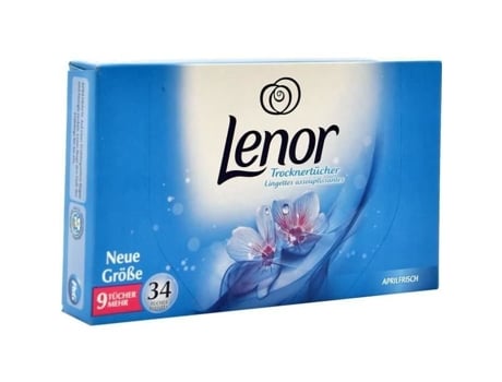 Refreshedor Têxtil Vela Frescura De Abril 34 Lenços Lenor