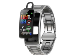K20 Fone De Ouvido Com Pulseira De Aço De 1,14 Polegadas Removível, Resistente À Água, Compatível Com Smartwatch E Chamadas Bluetooth