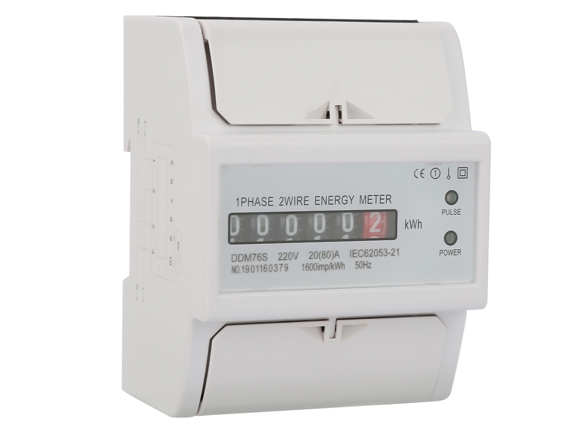 Laxiscreed Medidor De Energia Lcd Monofásico 4p Para Quadro Din, Para Medição De Consumo De Energia Elétrica