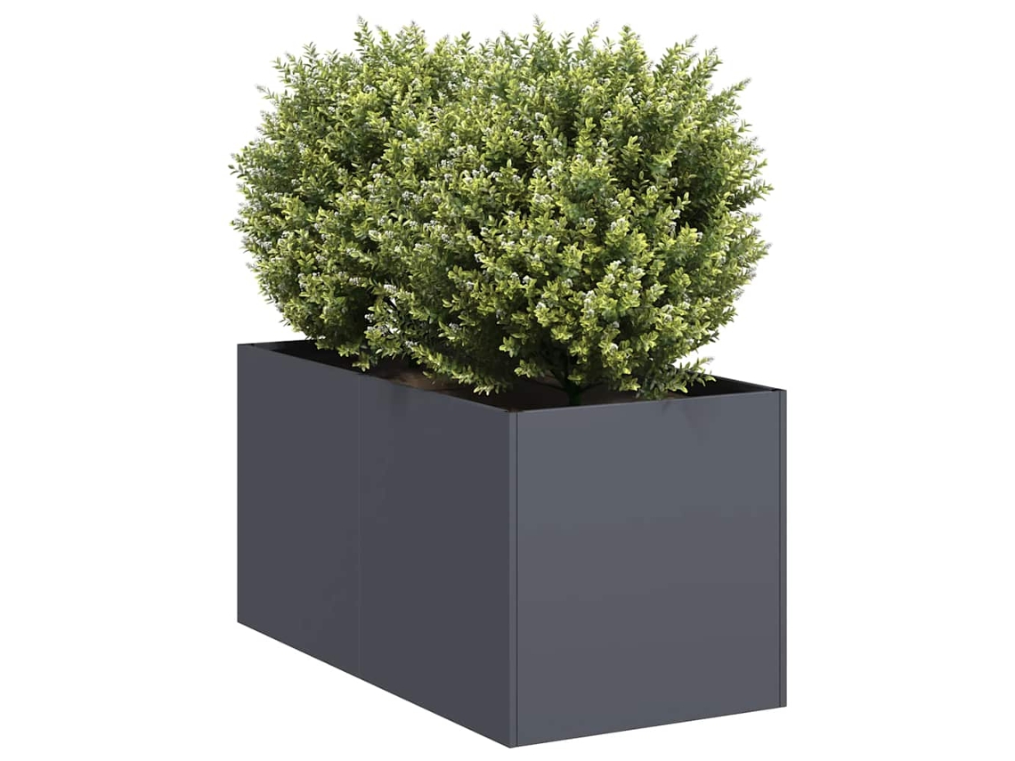 Vidaxl Vaso/floreira 40x80x40 Cm Aço Laminado A Frio Antracite