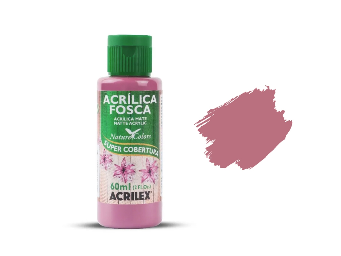 Inta Acrílica Fosca ACRILEX Rosa Ciclame 581 -60Ml