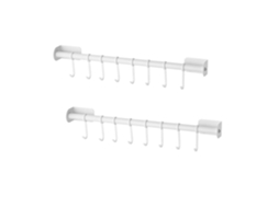Suporte de Barra Suspensa Branco 50cm BRILVIBERA