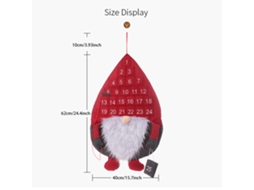 Calendário De Contagem Decente Natal Laxiscreed Com Design Criativo E Estilo De Chapéu Vermelho
