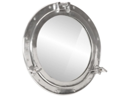 Porthole Mirror, porthole Mirrors Vidaxl Prateado Alumínio (ø 50 Cm)