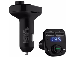 Transmissor Fm Bluetooth Yizhood Mp3 Carregador Rápido Microfone Preto