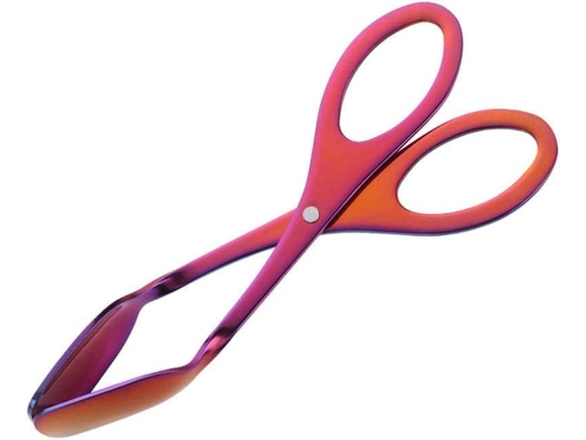 Pinça Para Churrasco, Pinça Para Alimentos, Utensílios De Cozinha Para Camping, Cor Âmbar Rosado, Tamanho 18cm, Talheres