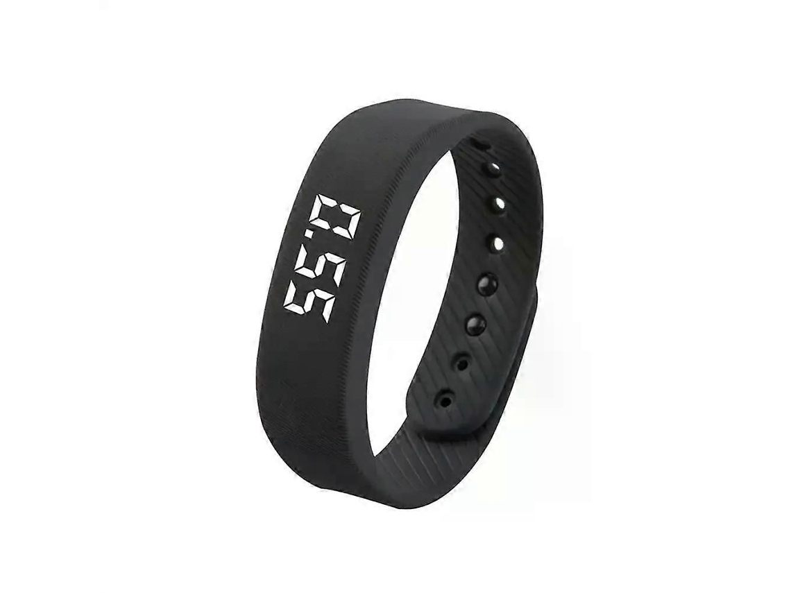Pulseira Inteligente Led Digital À Prova D'água Com Relógio Inteligente, Alarme Vibratório E Monitor De Pedômetro Para Atividades Ao Ar Livre.