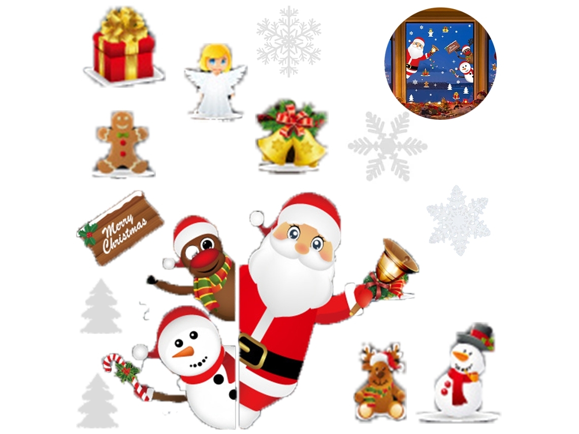 Adesivos De Natal  Janela Suprimentos (31x5x5cm)*