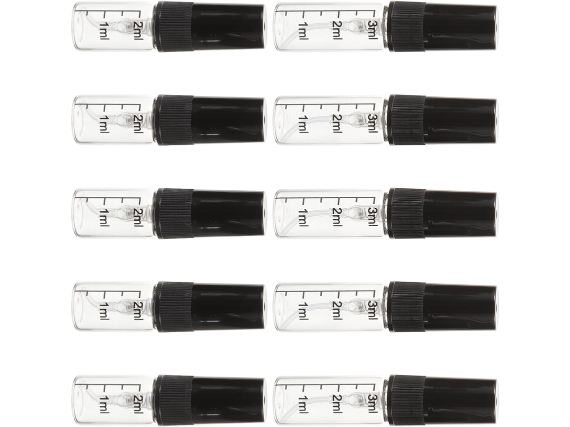 Conjunto De 10 Frascos De Perfume Recarregáveis, De Vidro E Plástico