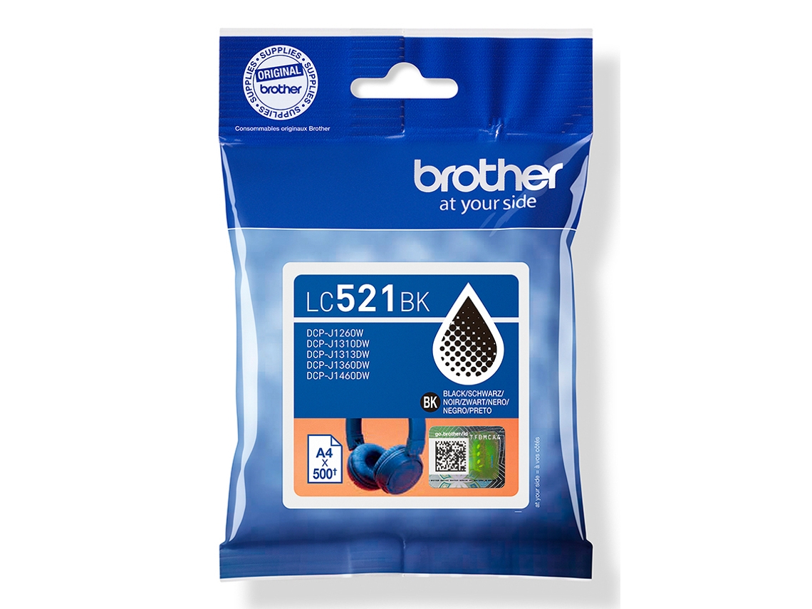 Tinteiro BROTHER LC521BK Preto