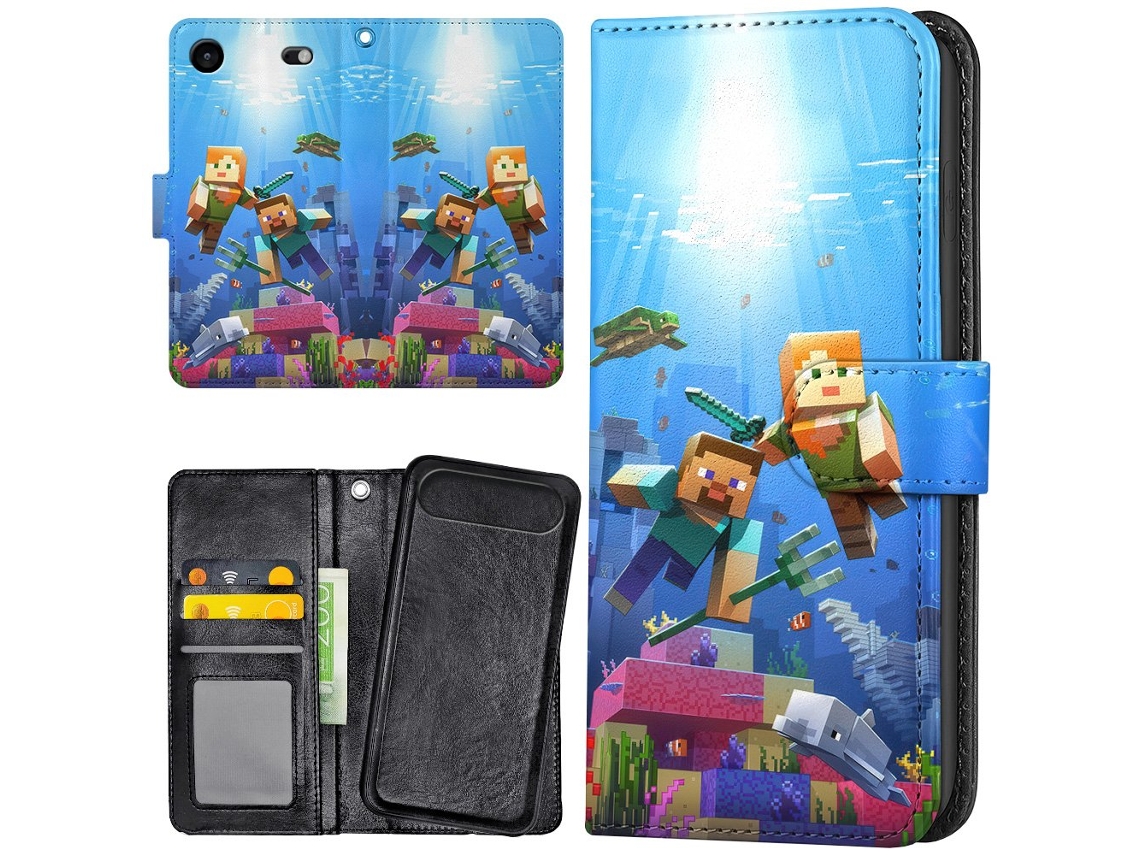 Capa Carteira Para Iphone 17 Air/capa Minecraft