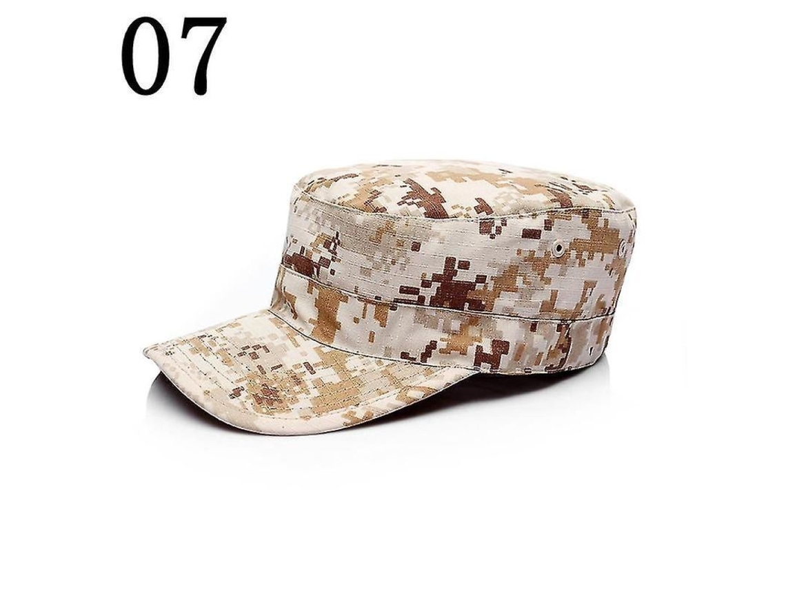 Gorra Camuflagem Militar Tática Unissex para Caça Pesca Proteção Solar 8 Cores 07 Deserto Digital
