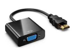 Cabo Adaptador Hdmi Para Vga Conversor Hdmi Para Vga Banhado A Ouro 1080p Preto Bestvite