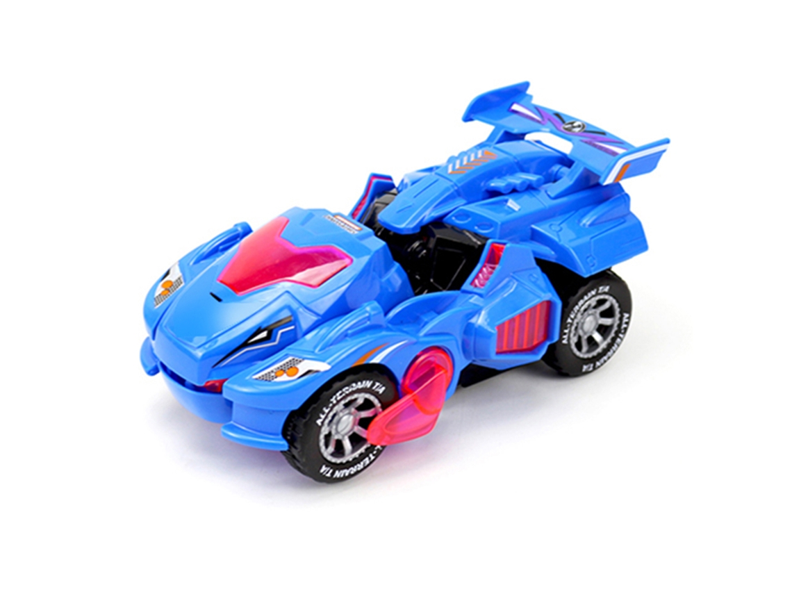 Mali brinquedo Elétrico Dinossauro Carro Transformável com Luz e Som Presente para Crianças Azul