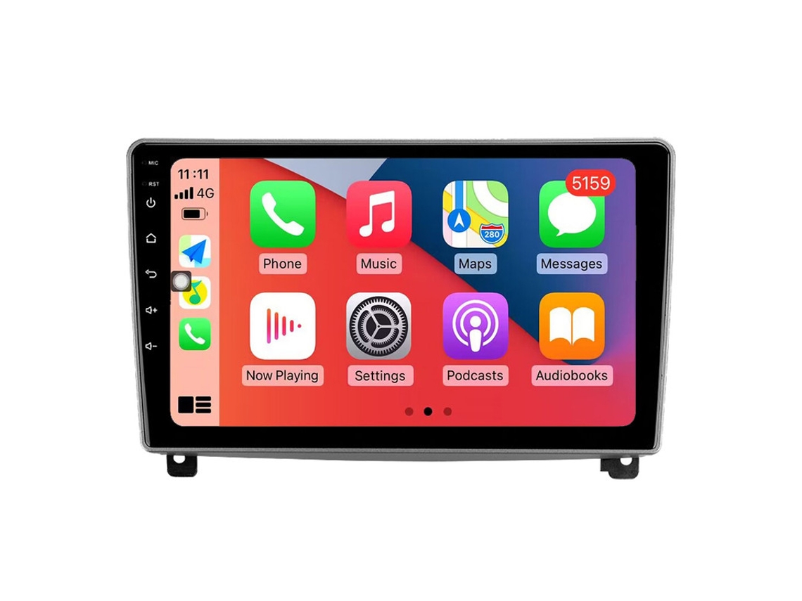Auto Rádio Carro Bluetooth Autoradio 8GB RAM 128G ROM CarPlay Navegação GPS Ecrã Táctil RoverOne para Peugeot 407 1 2004-2011  