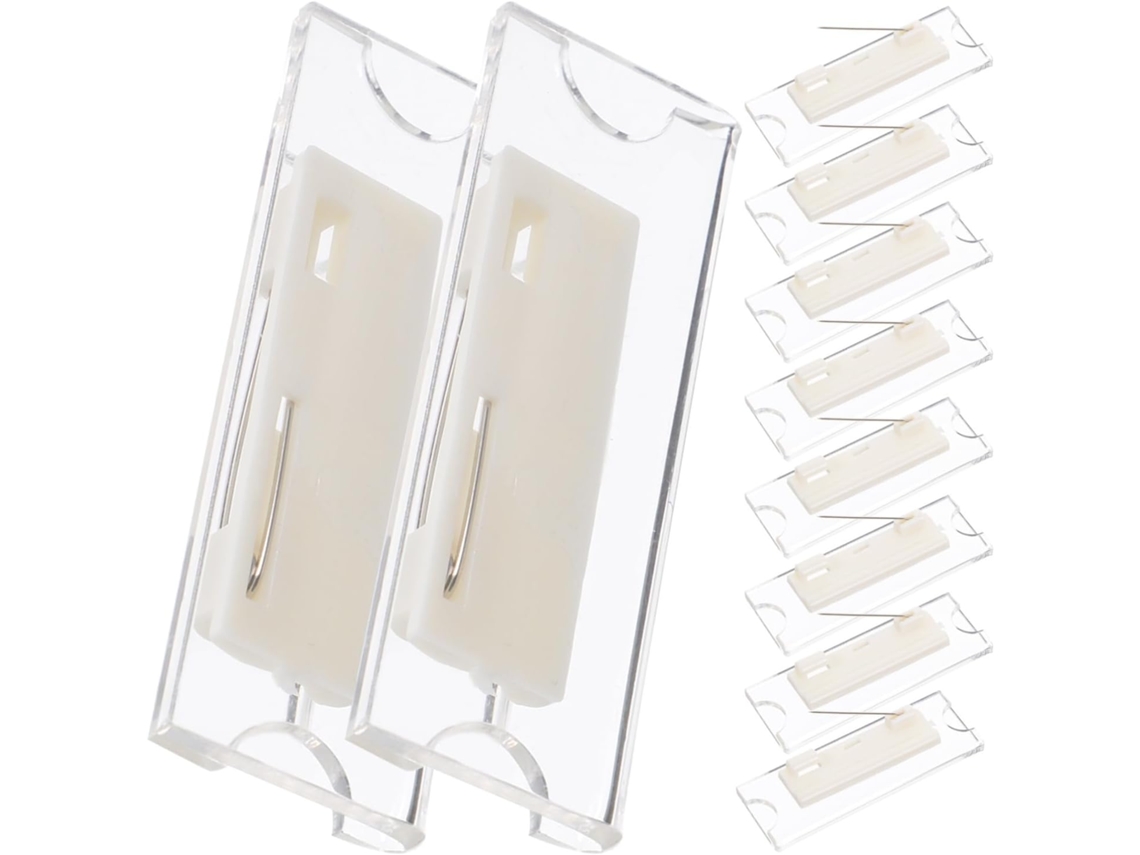 Porta Crachás Em Acrílico E Ferro, Conjunto De 10 Peças, Transparente E Leve, Ideal Escritório, Escola