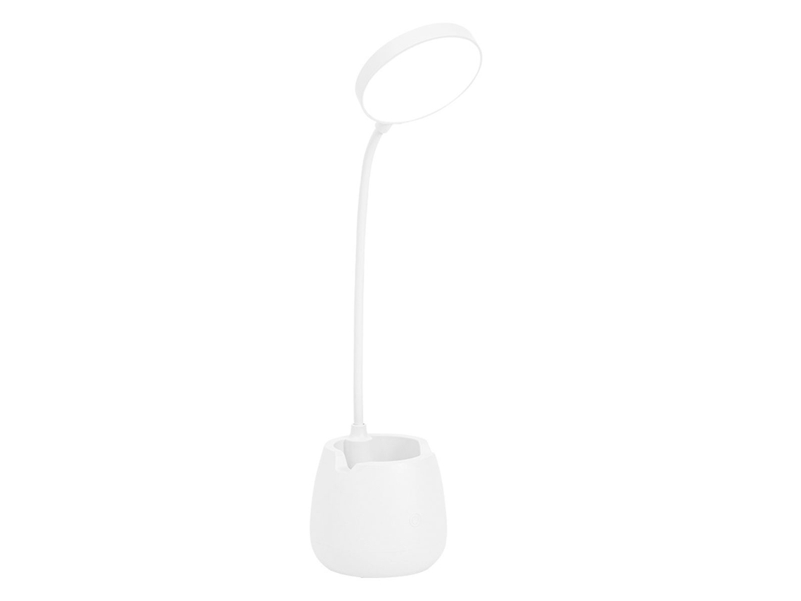 Lurelia Candeeiro Led De Mesa Com Suporte 2 Em 1 Recarregável 5 Níveis Pescoço De Ganso