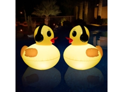 Luz Luminosa Para Piscina De Patopacote Com 2 Luzes Decorativas Infláveis Solares Flutuantes De 42 Cm Zeuxo