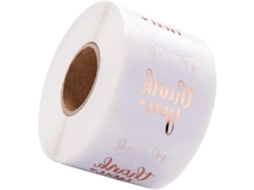 Adesivos Dourados De Agradecimento, Adesivos Decorativos Para Envelopes E Embalagens, Adesivos Redondos Para Gokoco