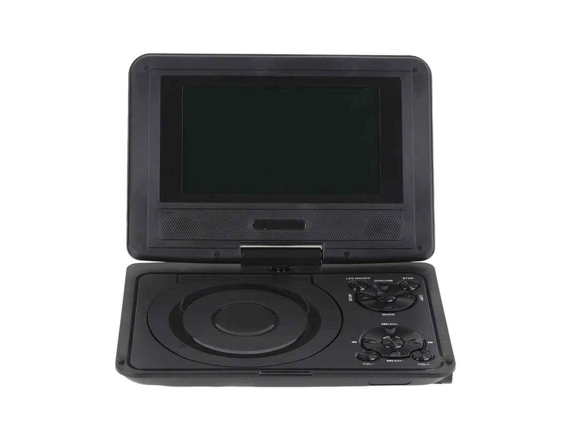 Aetheria reprodutor de Dvd Portátil 6,8 Polegadas Hd Multifuncional para Carro e Exterior com Tv (preto)