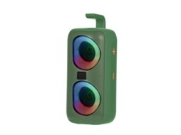 Caixa de Som Portátil com Rádio, luz RGB, Bluetooth, EOOCOO