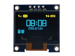 Baoj-módulo De Display Oled I2c Iic De 0 96 Polegadas
