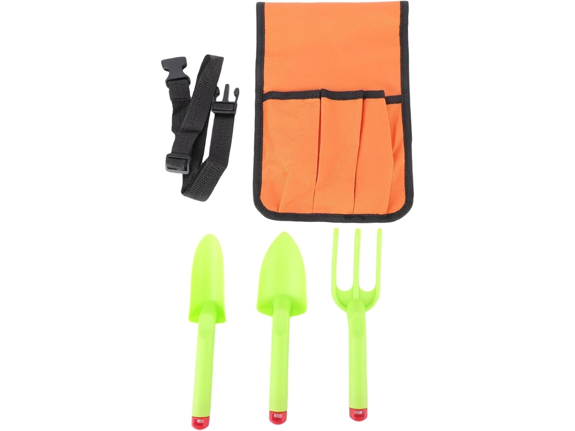 Bolsa De Cintura Para Ferramentas Jardinagem, Cinto Ajustável Em Tecido Oxford 600d Com 3 Ferramentas Para Plantio E