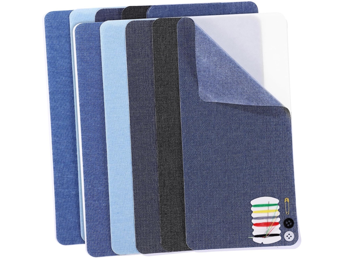 Conjunto De 10 Remendos Termocolantes Para Consertar Jeans E Roupas - Remendos Autoadesivos Para Conserto
