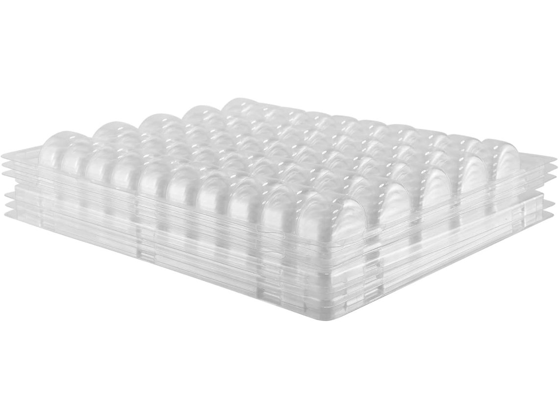Bandejas Transparentes De Pet Para Armazenar Macarons Franceses, Com Capacidade Para 50 Macarons Cada Conjunto, Pacote