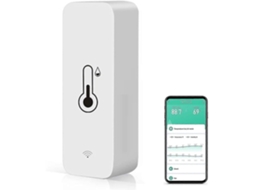 Wi-fi Temperature And Humidity Sensor, Internal Thermometer/hygrometer, App Notifications, Data Export And Storage.