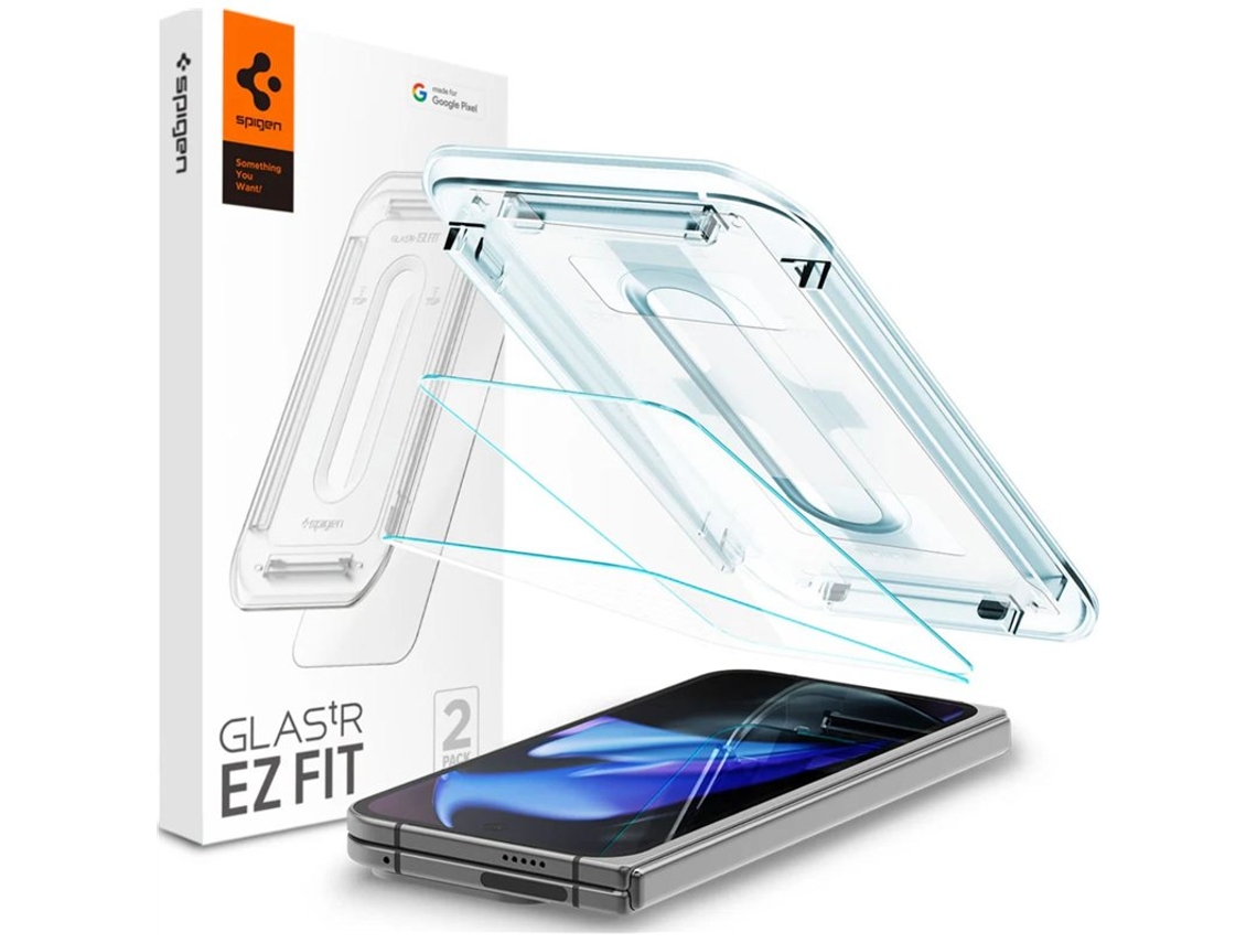 Spigen Ez Fit Protector De Ecrã Transparente De Vidro Temperado Google Pixel 9 Pro Fold 2-pack