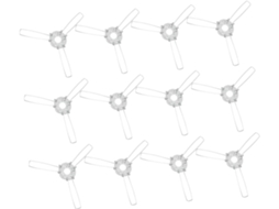 12 3 Presilhas De Mola De Metal Branco Fáceis De Instalar - Peças Acessórias Para