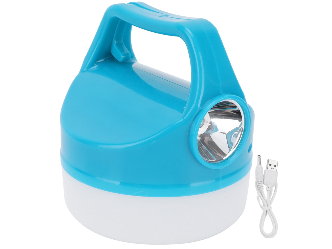 Rebe-lâmpada Led Impermeável De Mão Com Carregamento Usb Para Pesca Noturna, Camping E Exteriores Azul