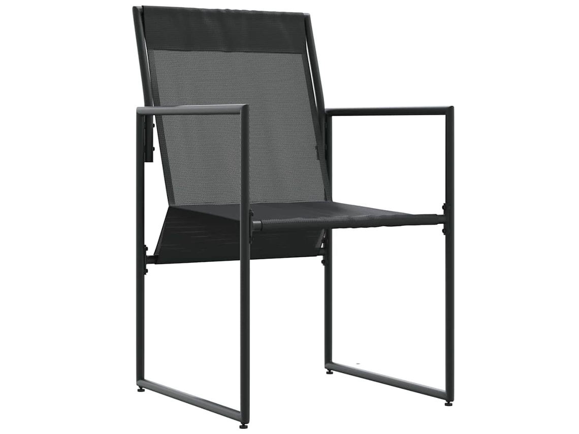 Maison Exclusive - Cadeira 4 Unid. Preto E Anthracite Textilene