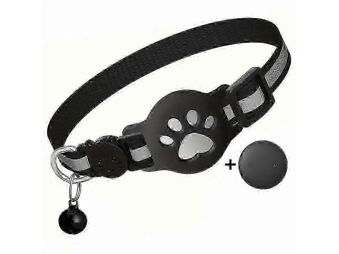 Colar De Gato Rastreador Gps, Impermeável E Refletivo, Compatível Com Airtag E Android, Para Gatoscolourreflective Black B