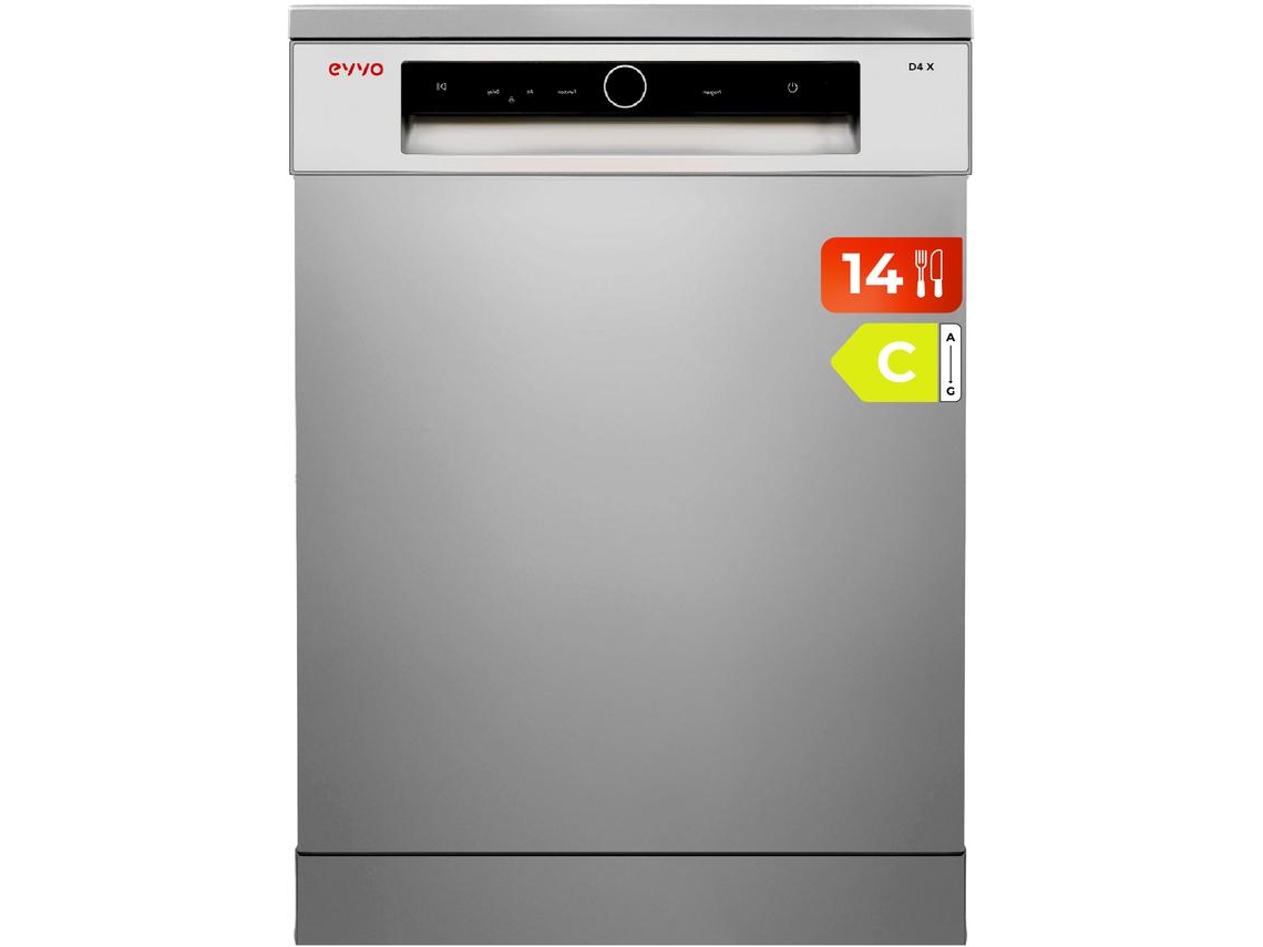 Máquina De Lavar Loiça Evvo D4x, 14 Lugares De Mesa, 8 Programas, Aço Inoxidável, 600 Mm De Largura