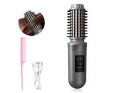 Escova Onduladora Sem Fio Recarregável, 2em1, Tela Led, 3 Temperaturas, Portátil para Viagem STELASPLEN