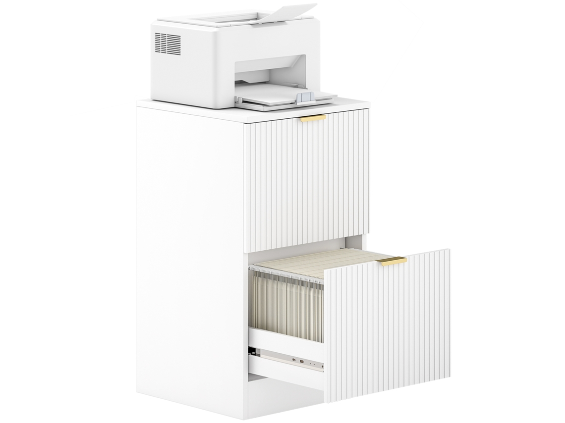 Secretária branca para mesa de design moderno e prático (40x40x71 cm)