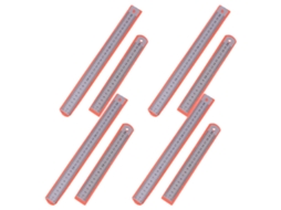 Toddmomy Conjunto de 8 peças de tubo de aço inoxidável para mergulho, ferramenta de medição dupla face para desenho e pintura.