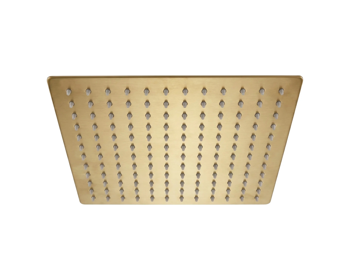 Chuveiro Quadrado Rea Js-p015bg 30cm Brush Gold