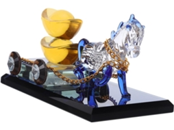 De Cristal Em Carruagem Puxada Por Cavalos, Decoração Feng Shui, Ornamento Da Prosperidade, Astrologia Chinesa, Gokoco
