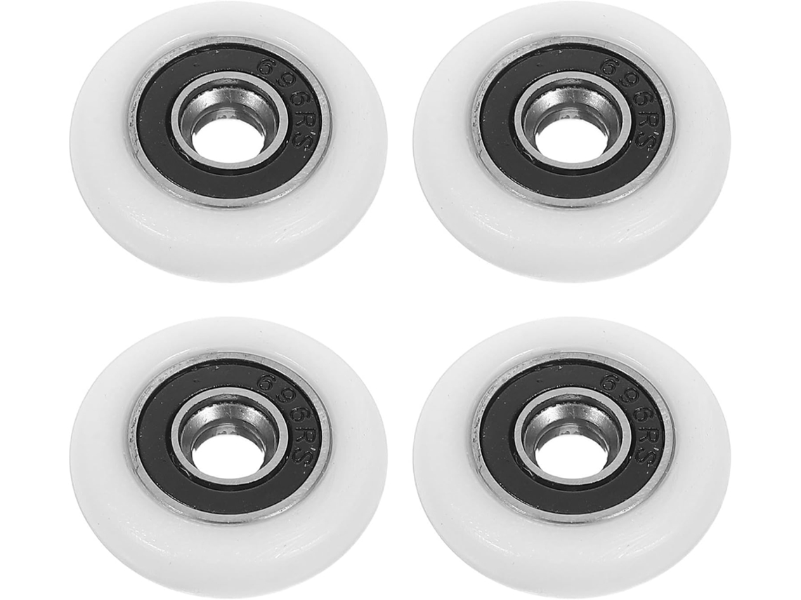 Bestonzon Conjunto De 4 Rodízios Para Porta Vidro Deslizante Banheiro