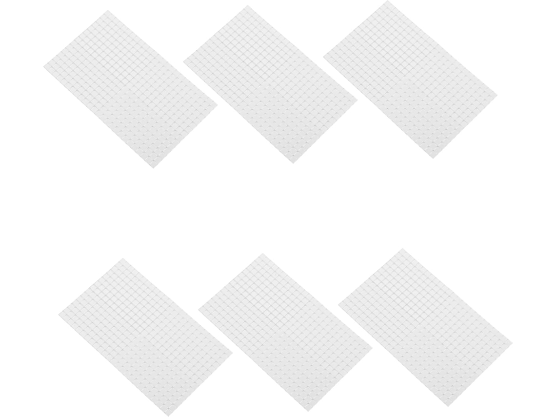 6 Folhas De Adesivos Prateados Com Microespelhos De 5 Mm