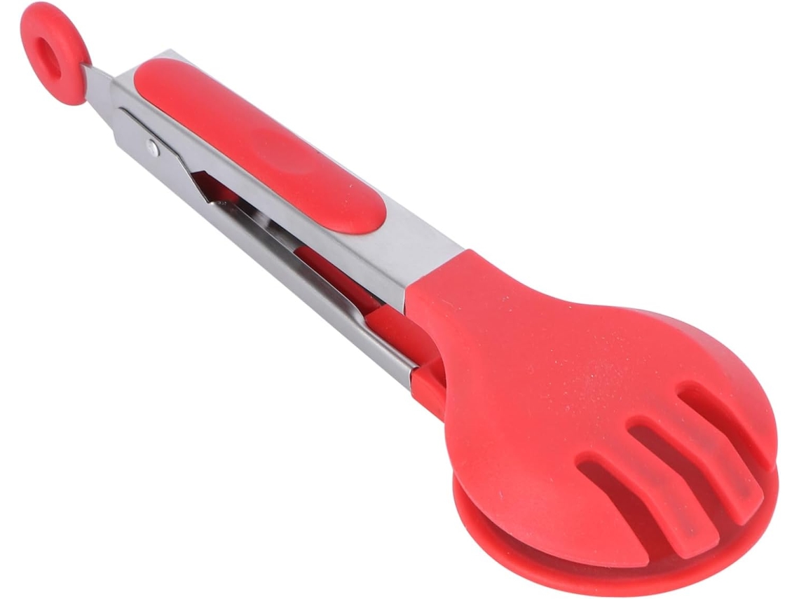 Pinça De Cozinha Cabilock Com Cabo Silicone Antiderrapante Para Churrasco, Pinça Longa De Aço Inoxidável Resistente Ao