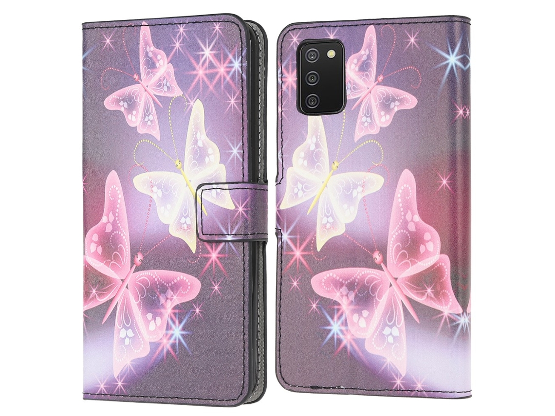 Capa Fundo Borboleta Version Para Samsung Galaxy A03 S Multicor
