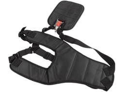 Cinto de ombro duplo para cortador de grama, arnês de nylon ajustável com acolchoamento para maior conforto, ideal para