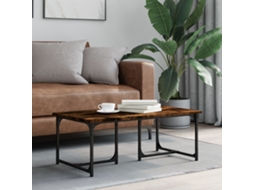 Vidaxl Mesa De Centro 90x50x35 Cm Derivados Madeira Carvalho Fumado