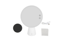 Espelho De Maquiagem Led Multifuncional Com Toque Na Tela E Áudio Bluetooth